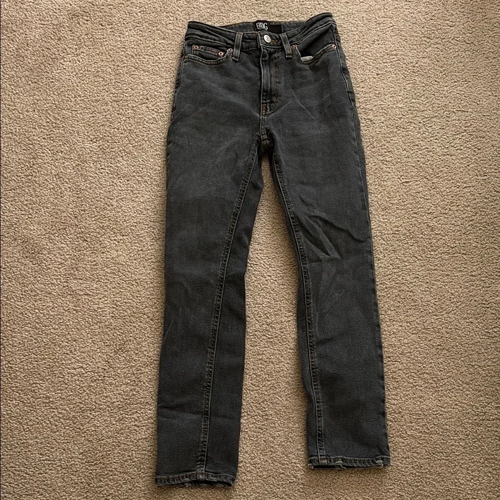 Urban Outfitters- BDG Girl Friend High Rise Charcoal Denim Pants size 25